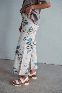 Cream Floral Pant
