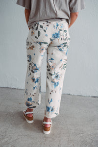 Cream Floral Pant