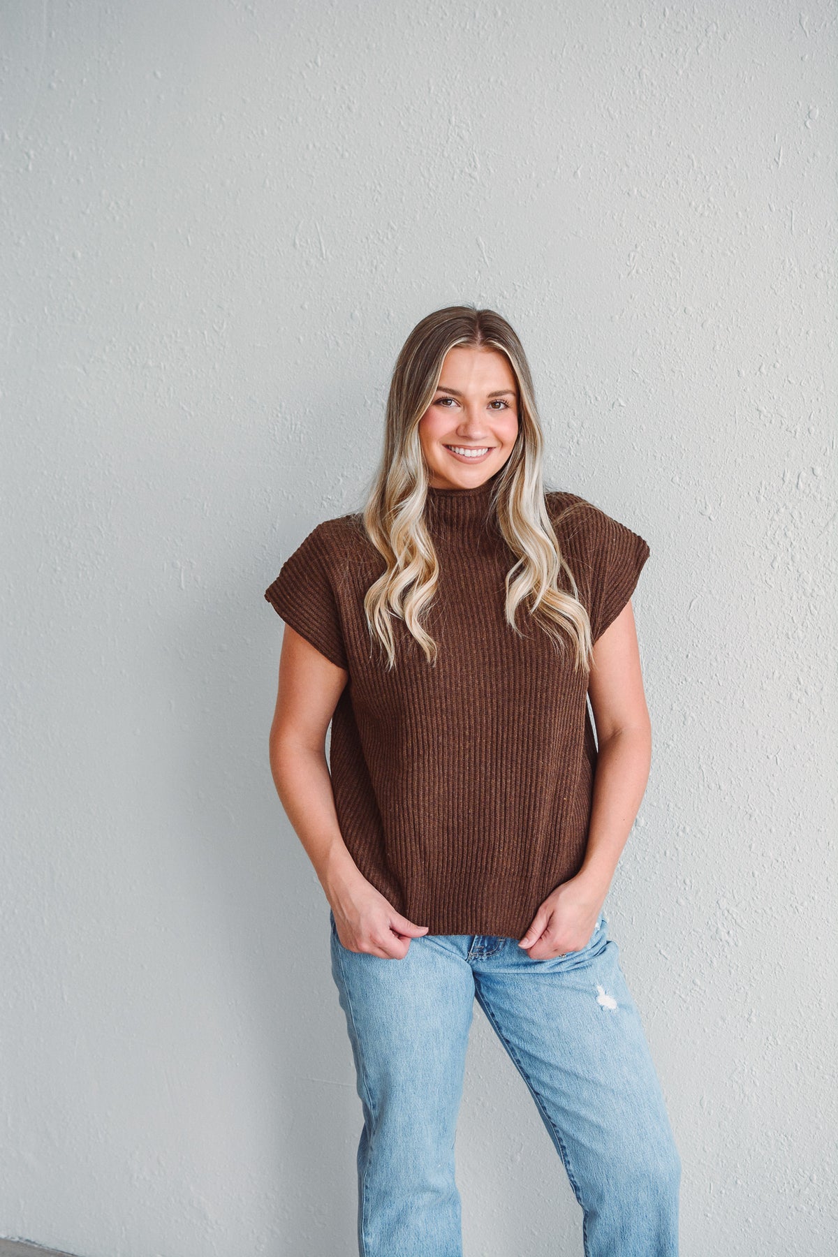 Umber Sleeveless Sweater