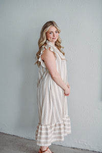 Sandstone Ruffle Dress