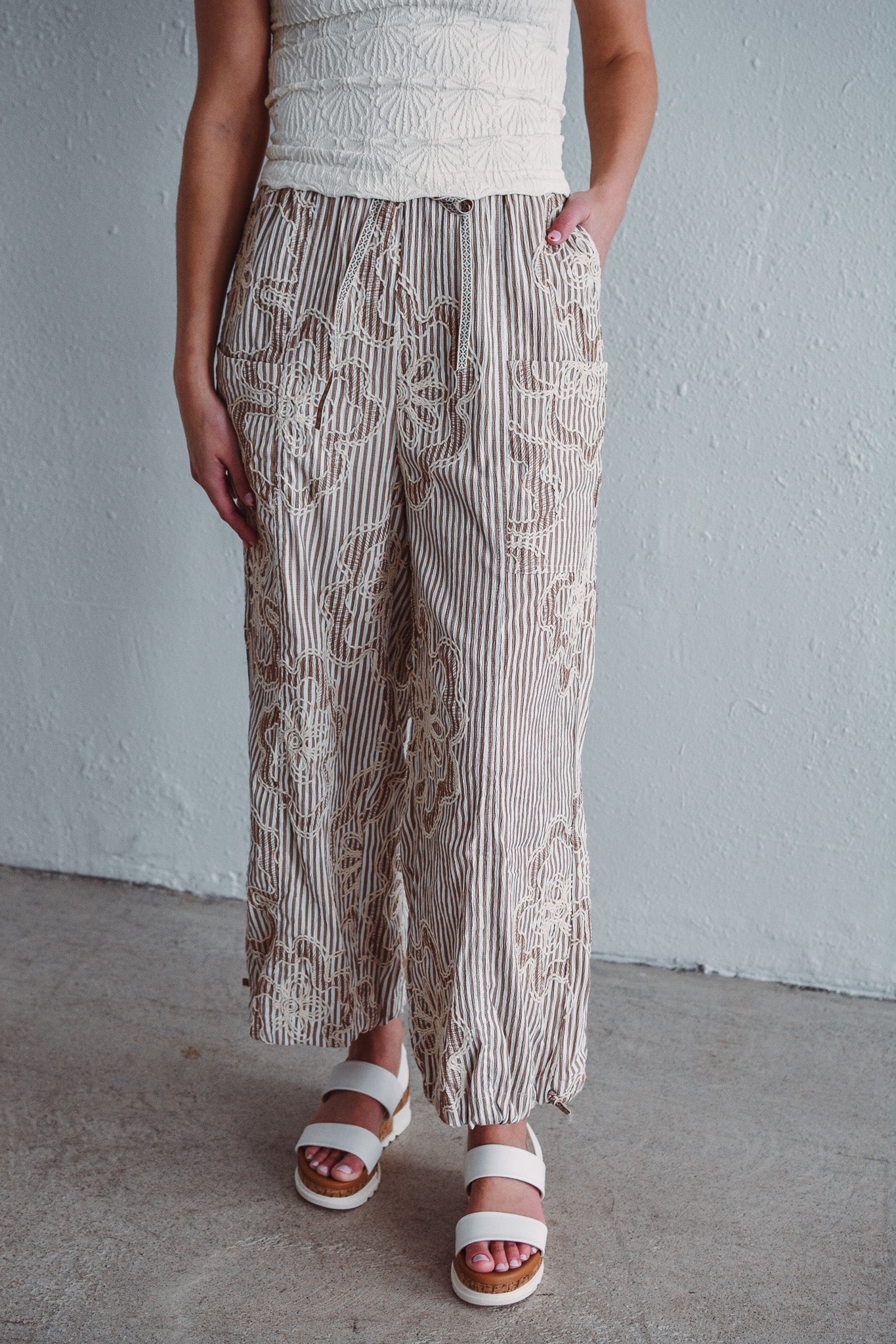 Mocha Sand Stitch Pants