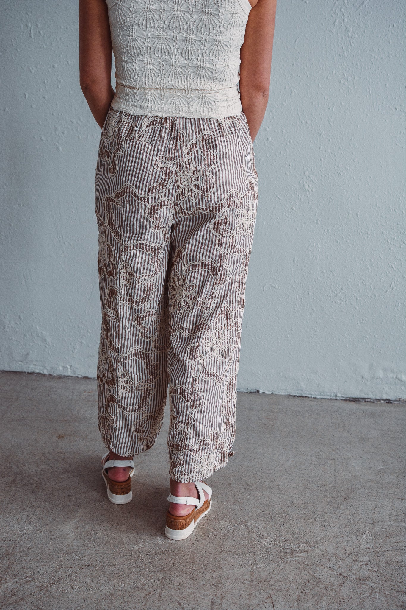 Mocha Sand Stitch Pants