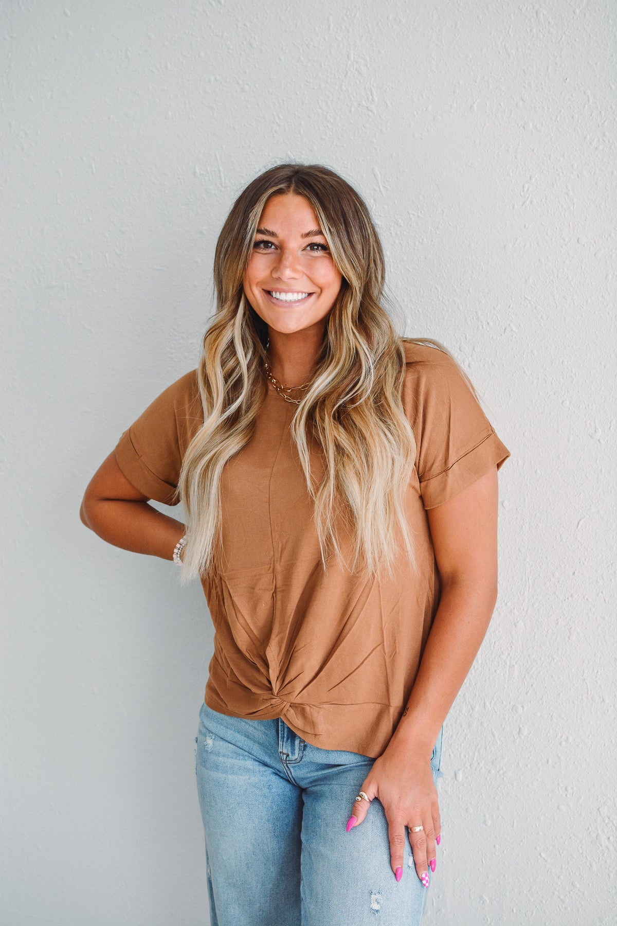 Camel Knot Top