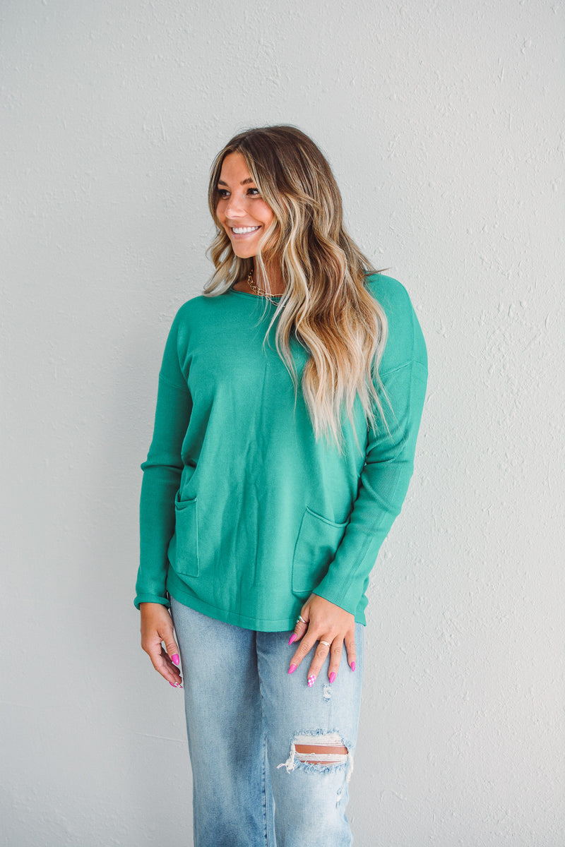 Green Viscose Sweater