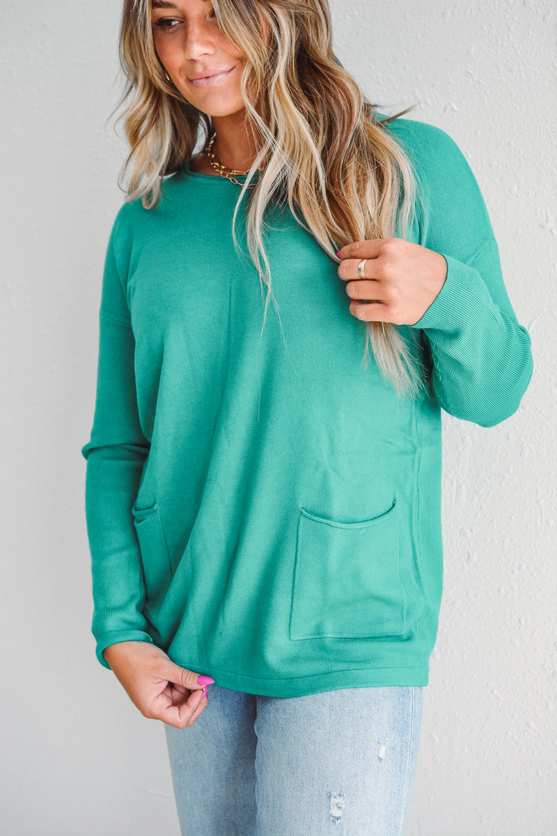 Green Viscose Sweater