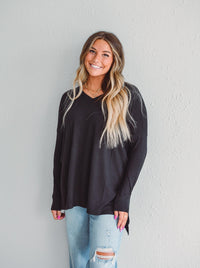 Black Dolman Top