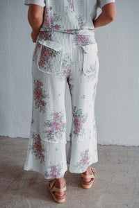 Floral Waffle Pants