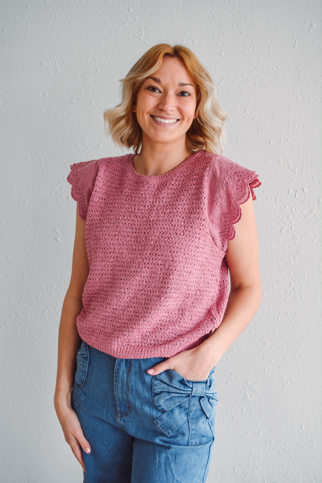 Antique Mauve Knit Top