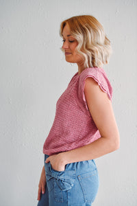 Antique Mauve Knit Top