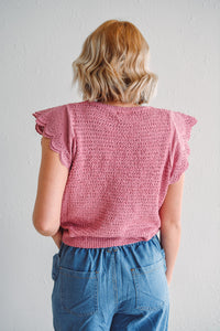 Antique Mauve Knit Top