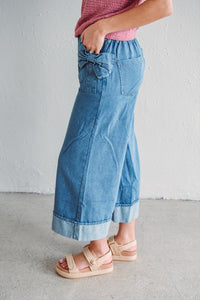 Bow Denim Pants