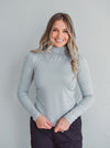 Grey Soft Mock Top