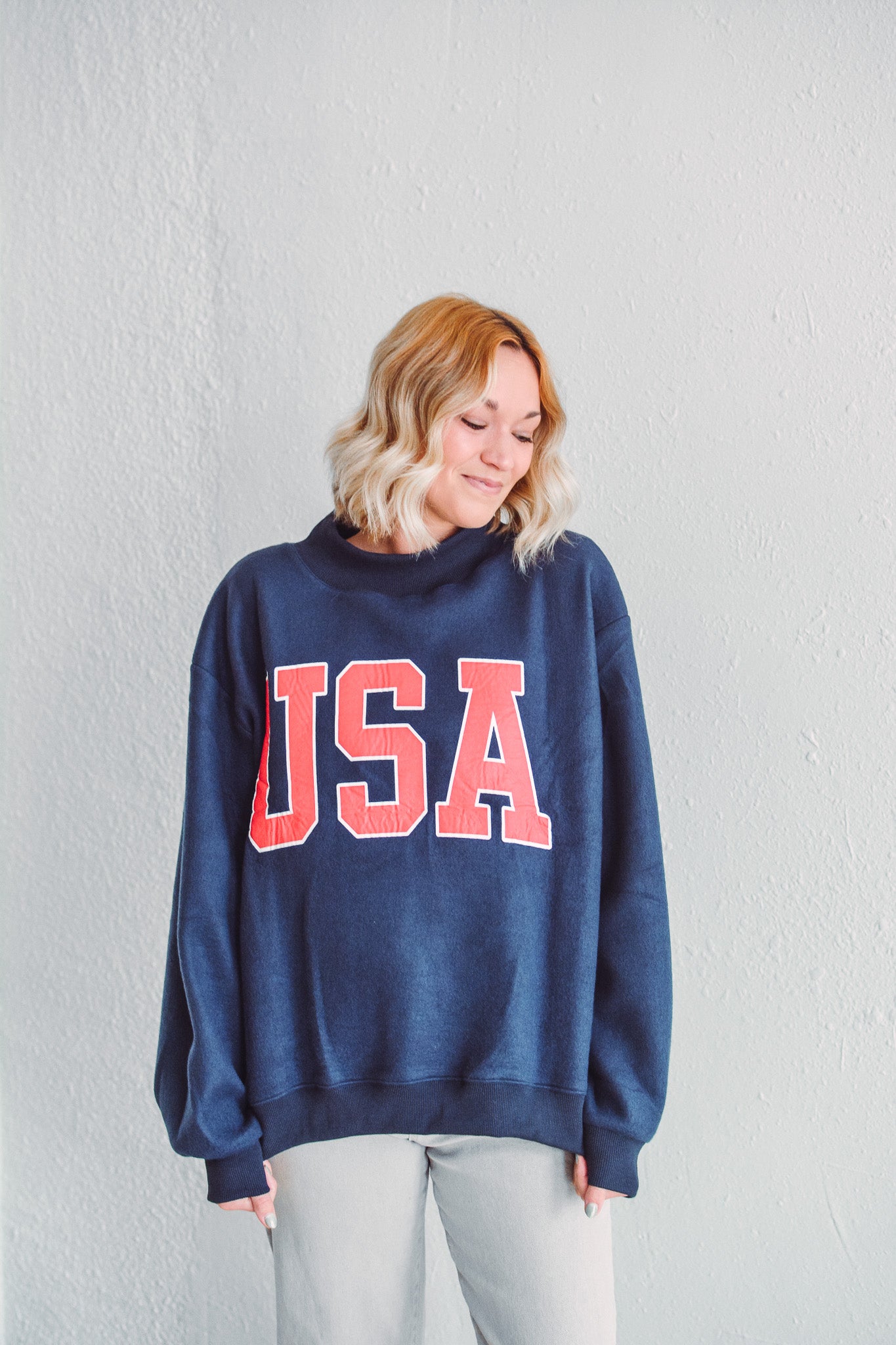 USA Reversible Mock Neck