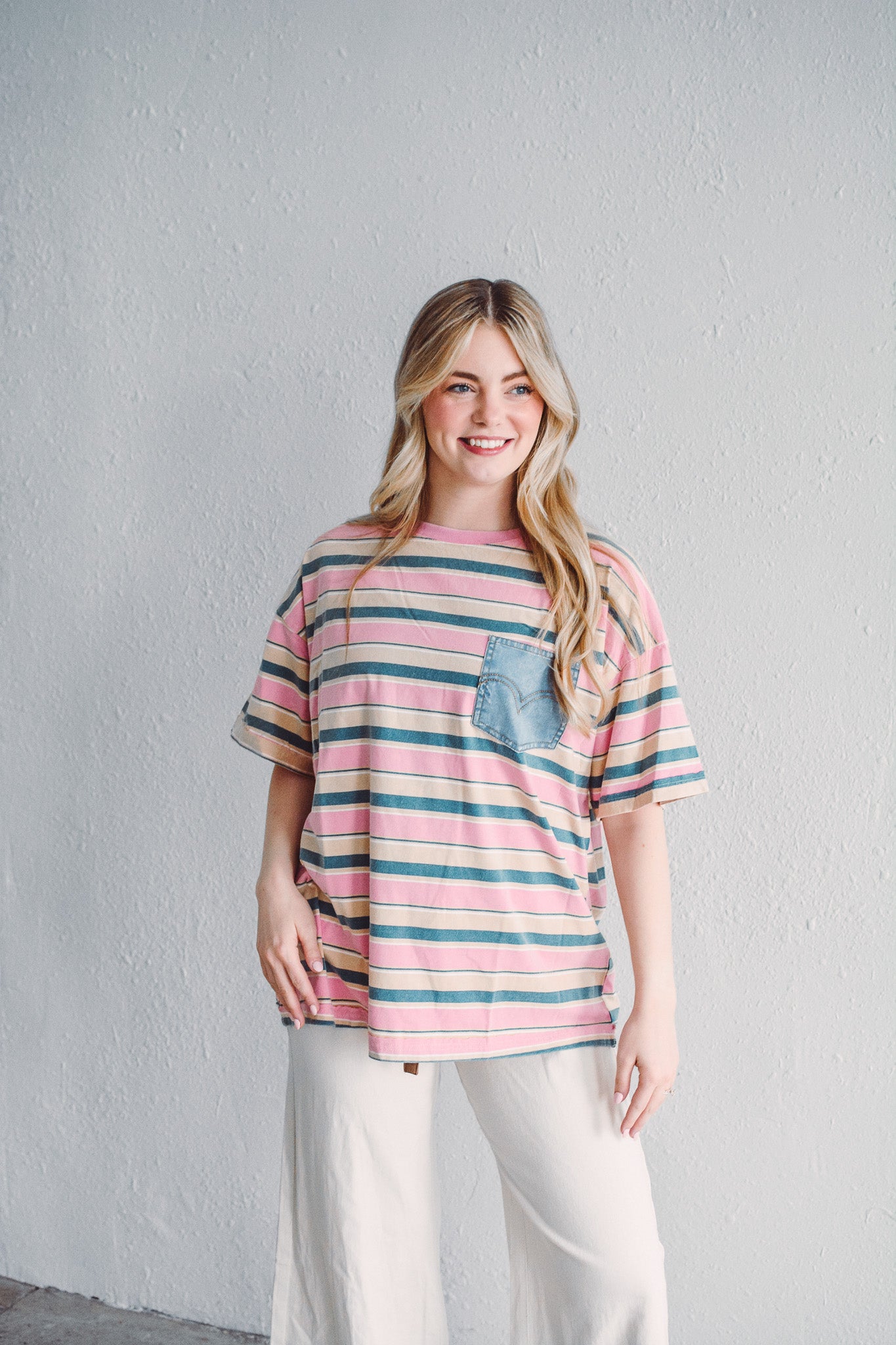 Desert Pink Denim Tee