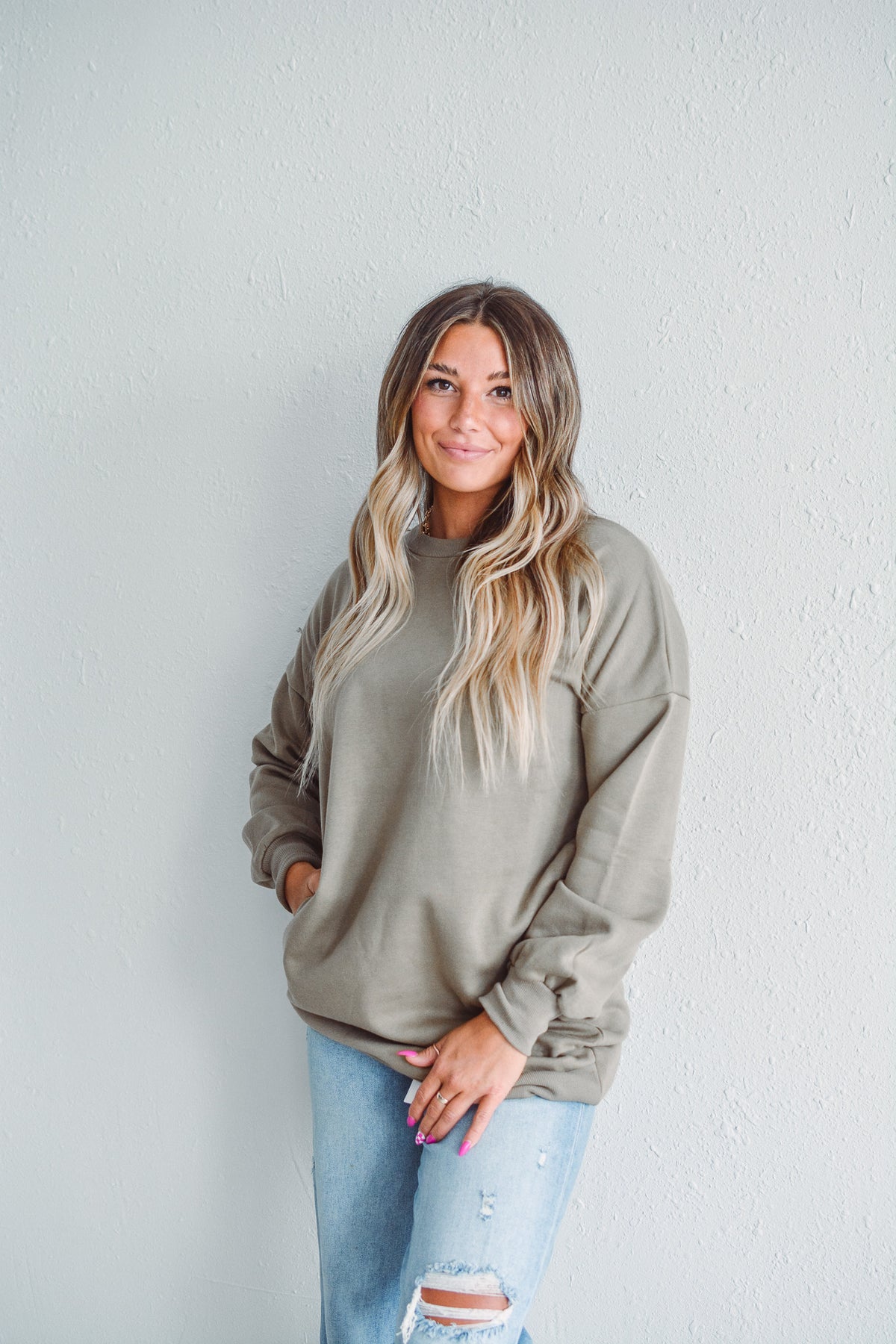 Sage Hi Low Sweatshirt
