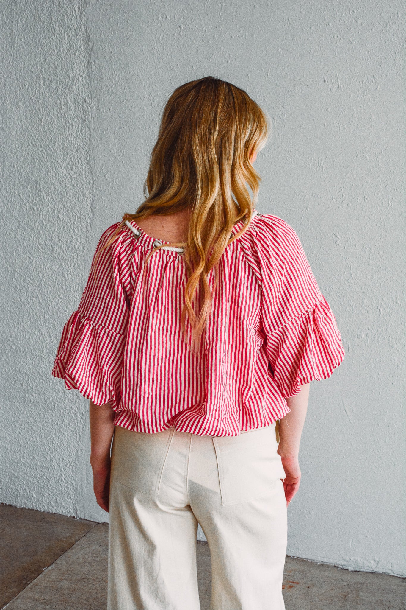 Millie Strawberry Stripe Top