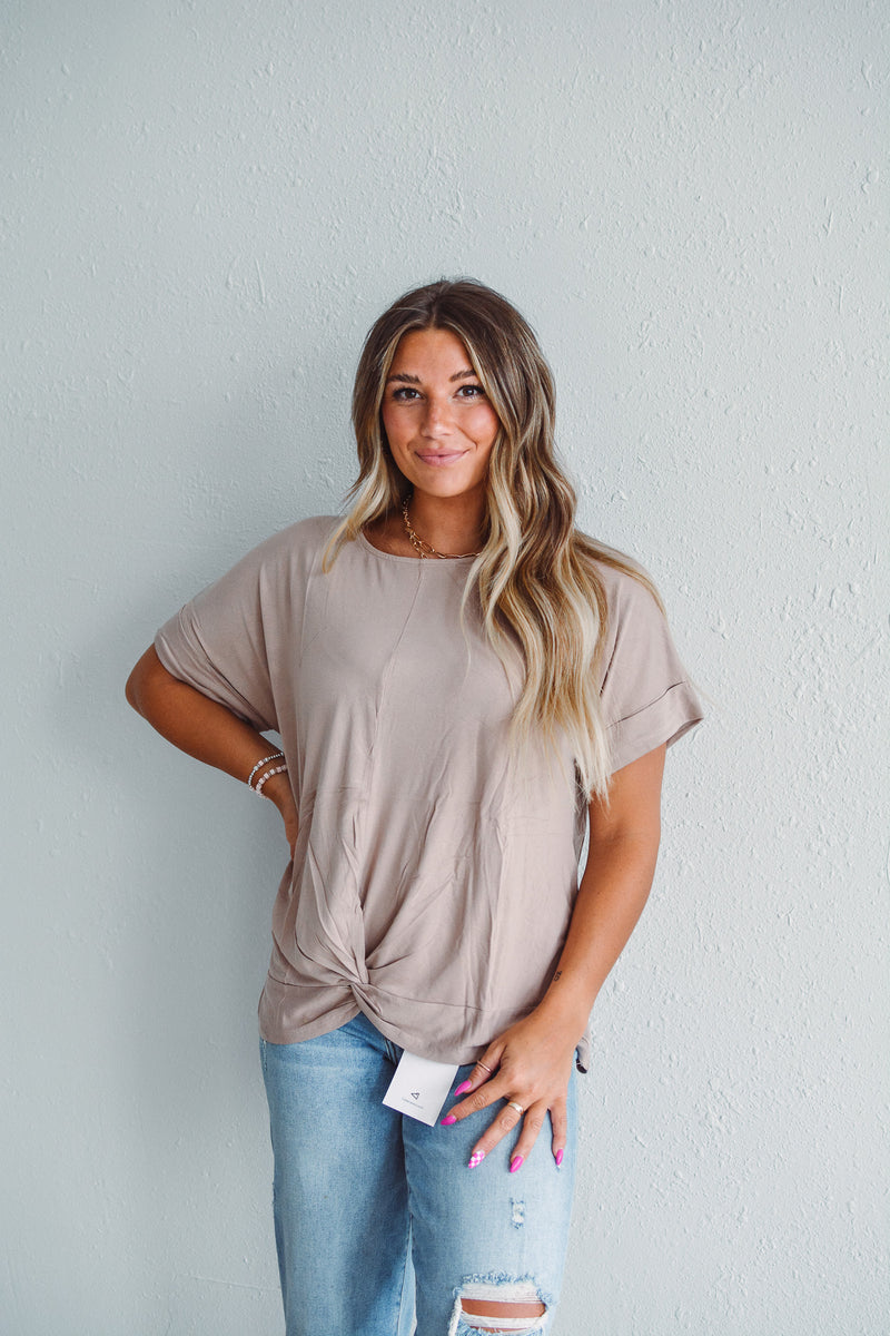 Mocha Knot Top