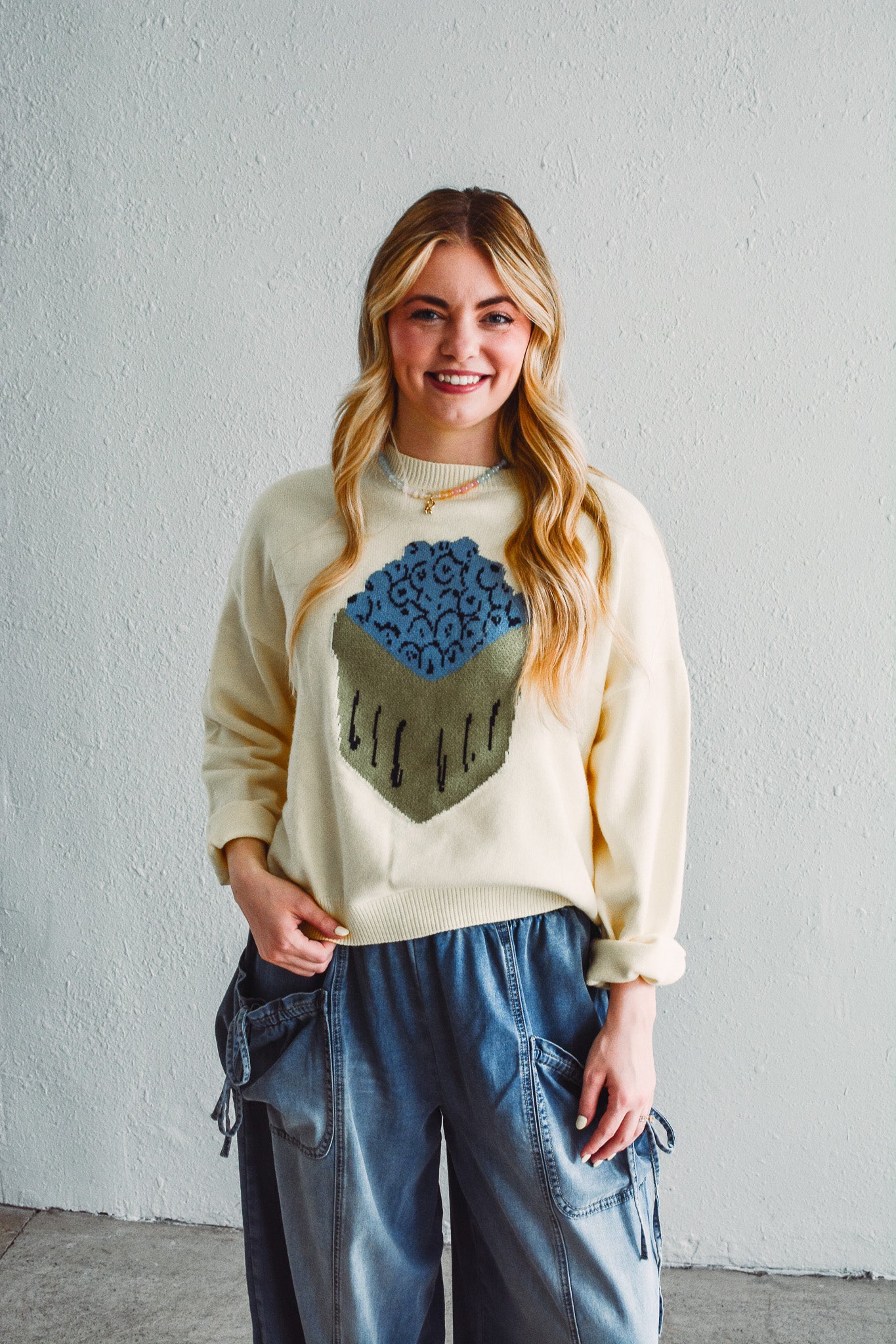 Blueberry Bushel Sweater