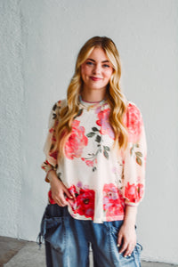 Faith Floral Top