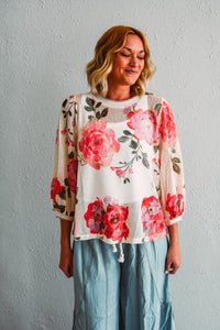 Faith Floral Top