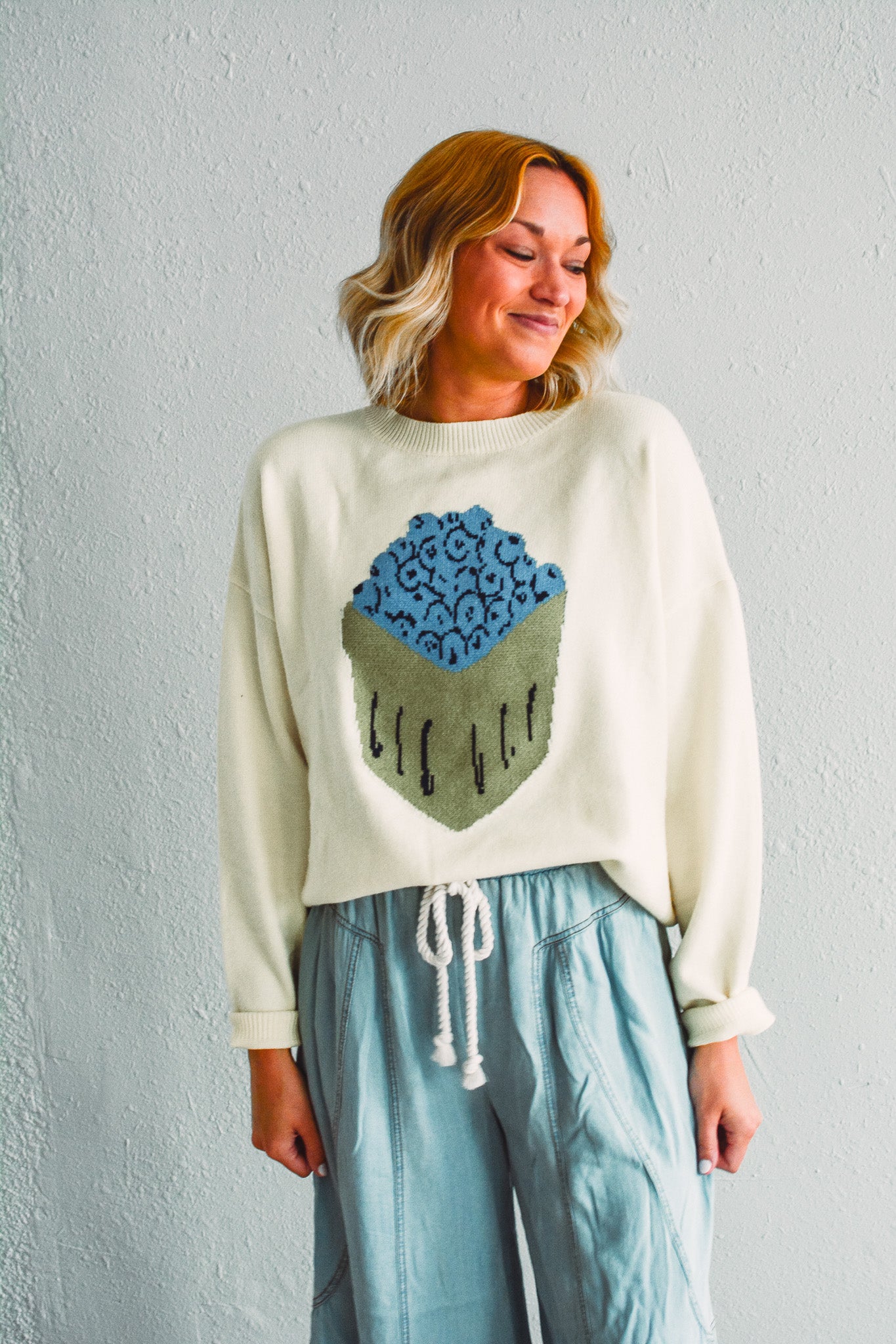 Blueberry Bushel Sweater