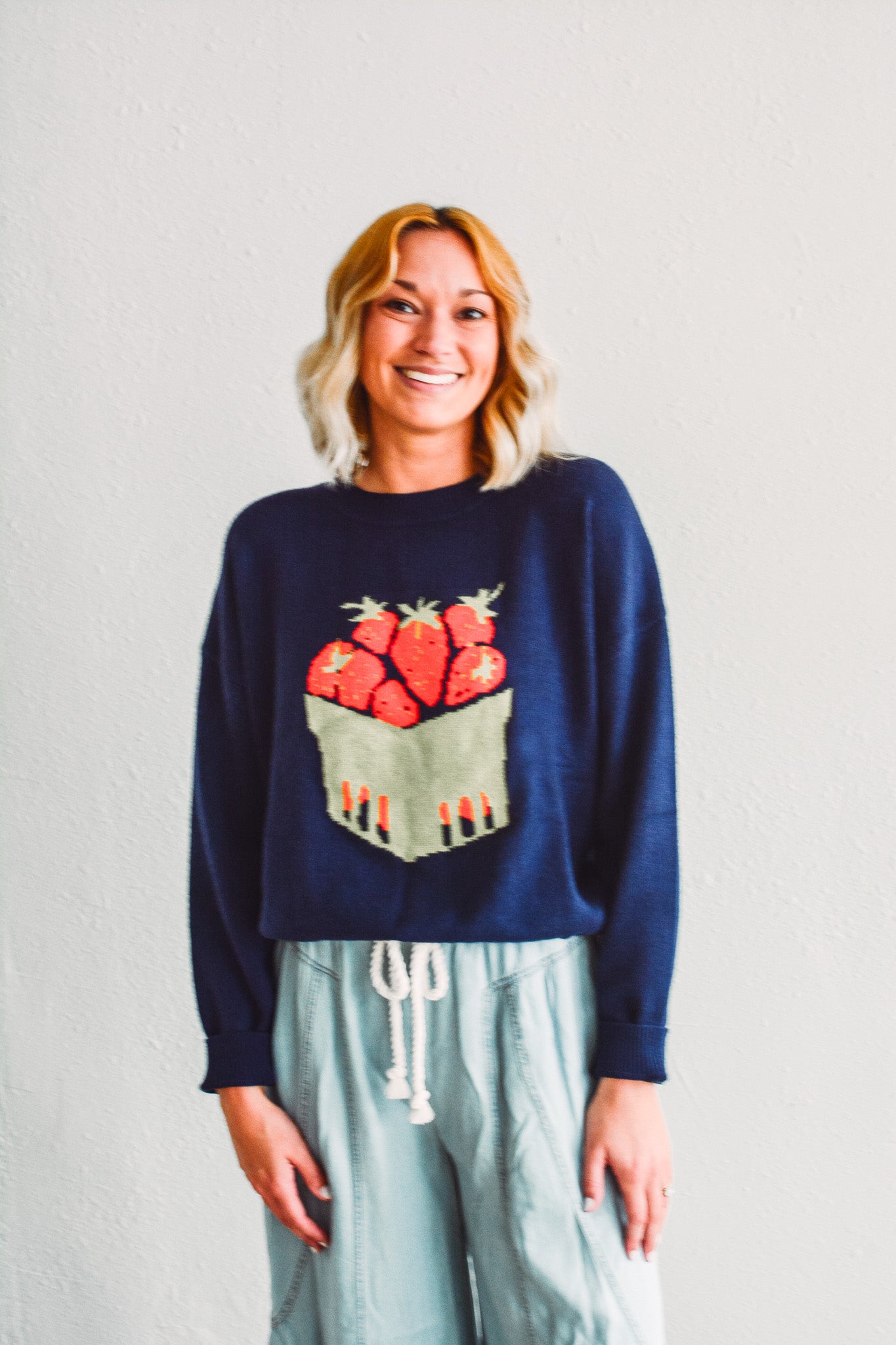 Strawberry Bushel Sweater