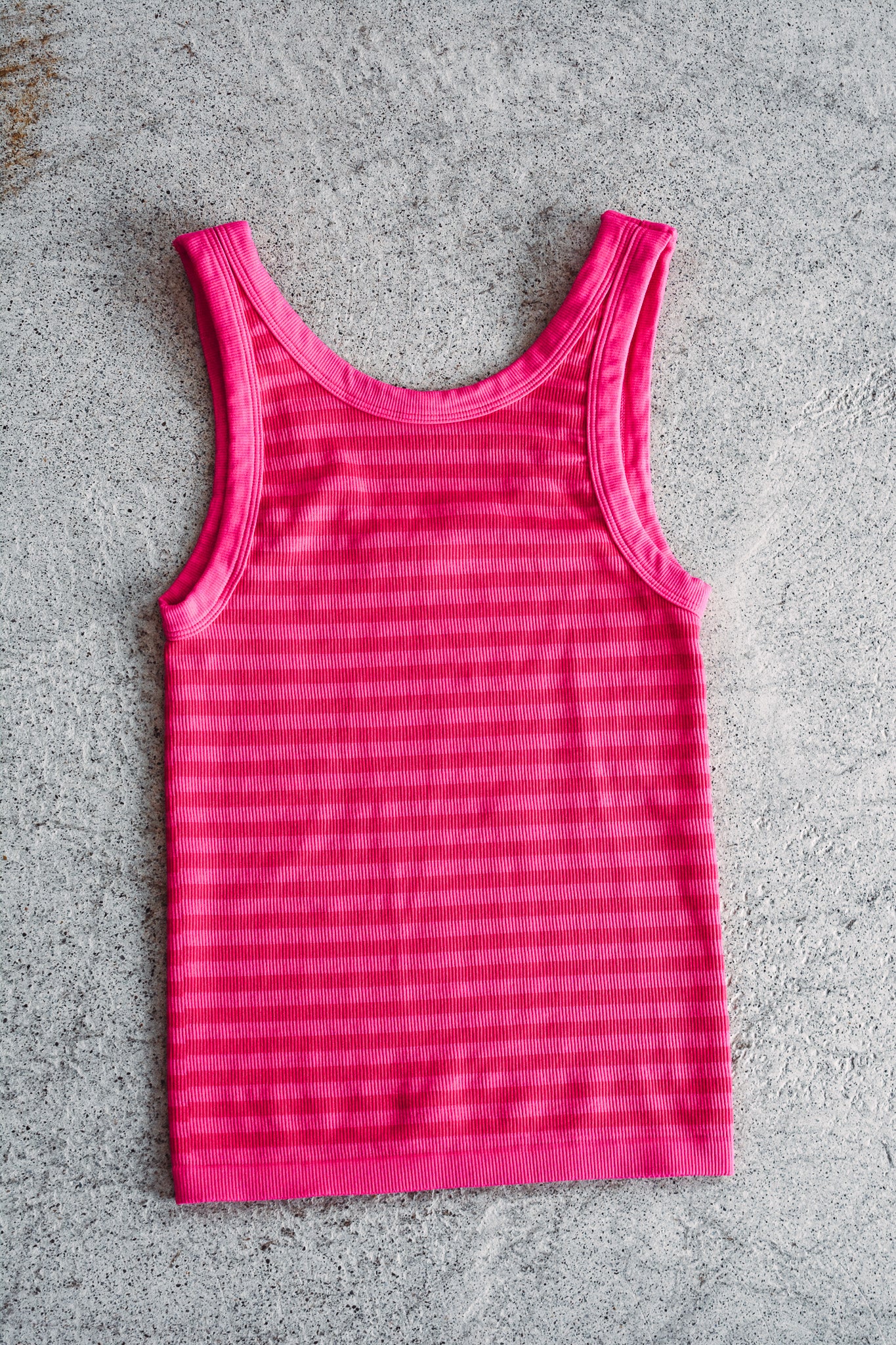 Aloha Fuchsia Striped Reversible Tank