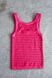 Aloha Fuchsia Striped Reversible Tank