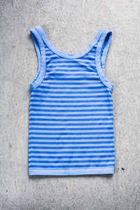 Marina Blue Striped Reversible Tank