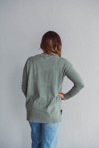 Sage Pocket Sweater