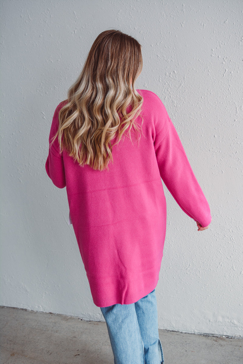 Fuchsia Fun Cardi