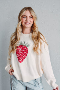 Berry Ivory Sweater
