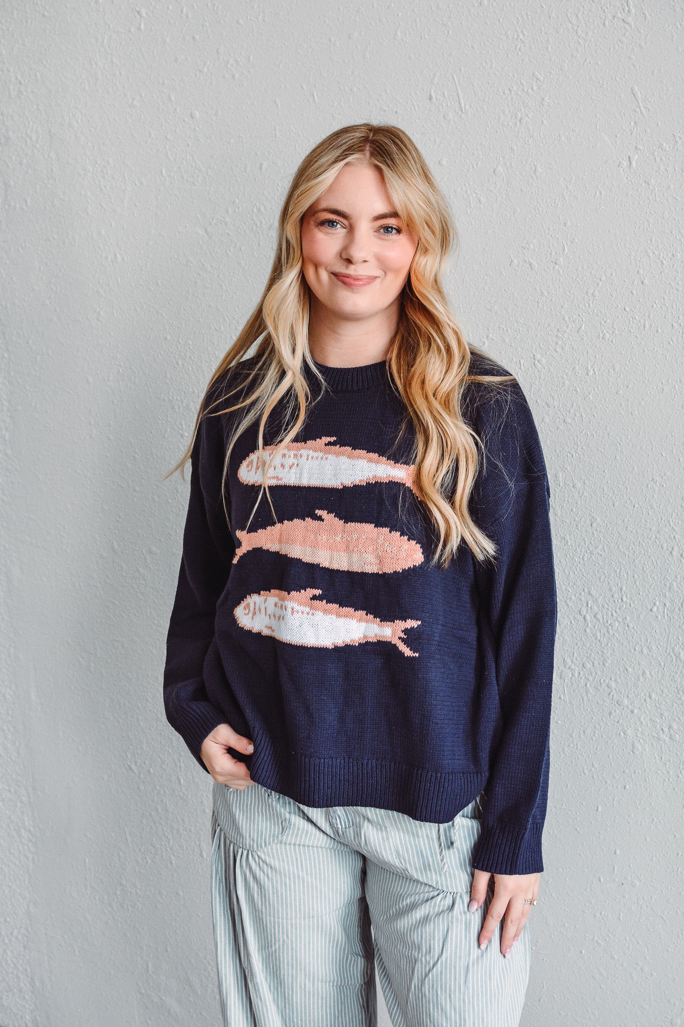 Sardine Navy Sweater