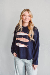Sardine Navy Sweater
