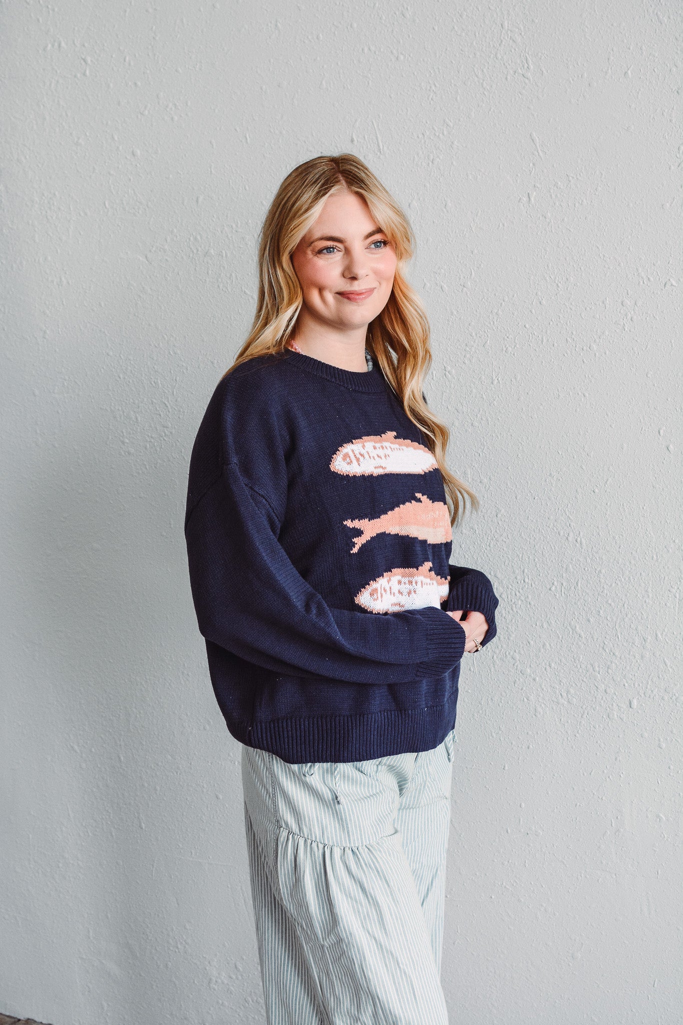 Sardine Navy Sweater