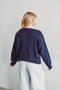 Sardine Navy Sweater