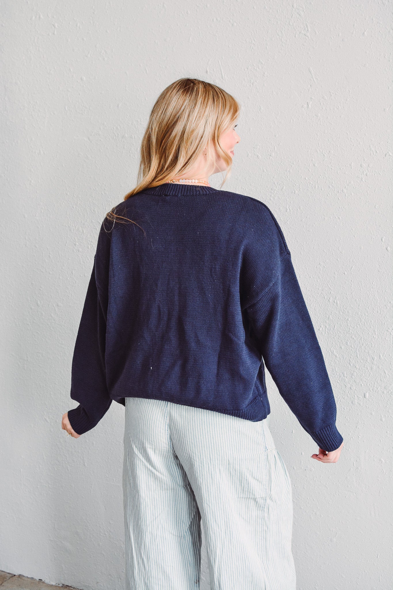 Sardine Navy Sweater