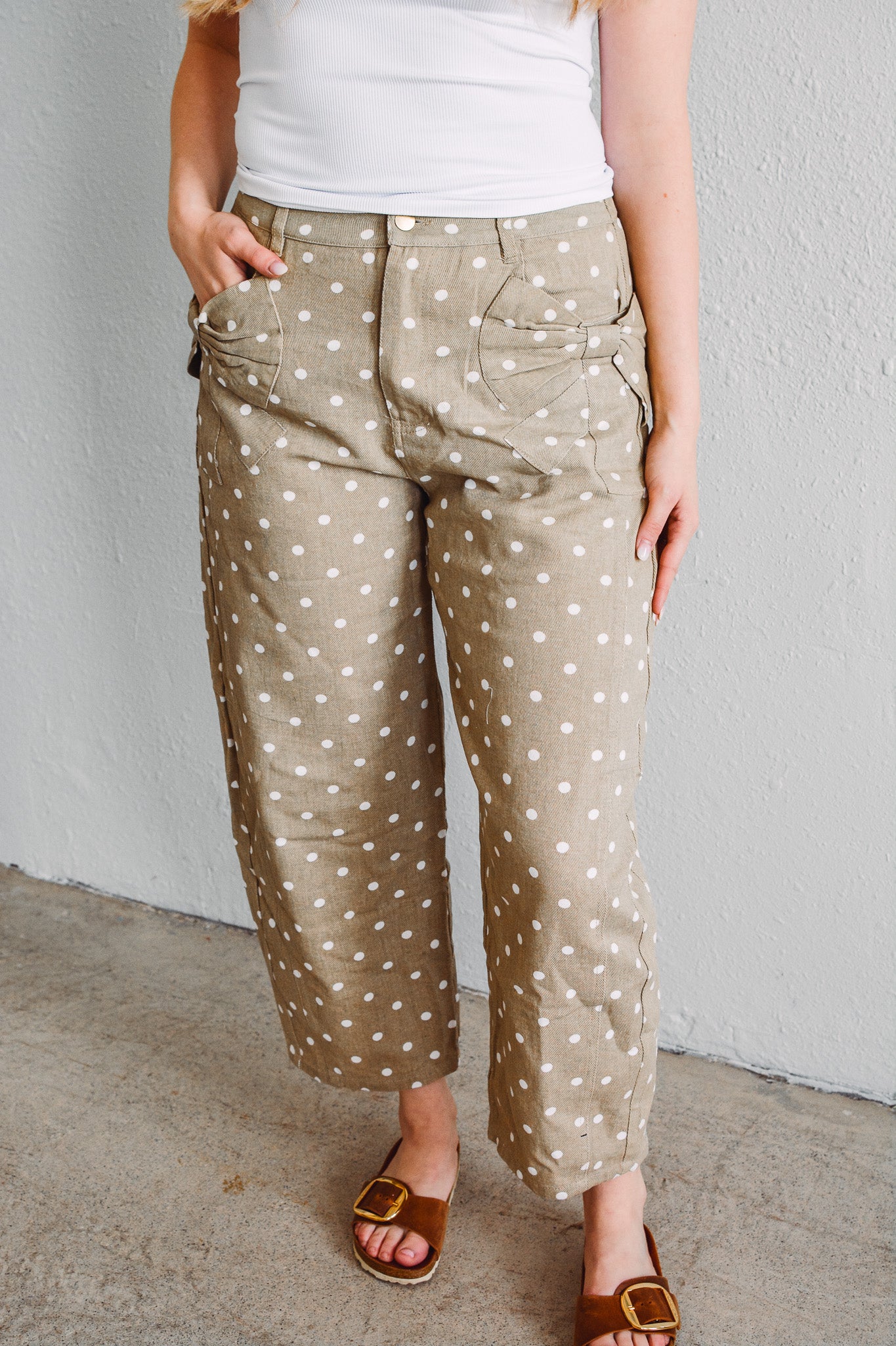 Bow Polka Dot Pants