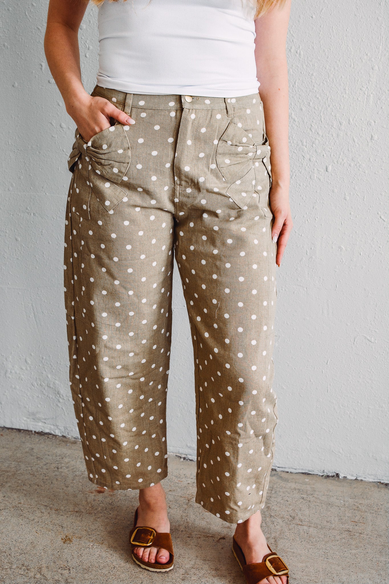 Bow Polka Dot Pants