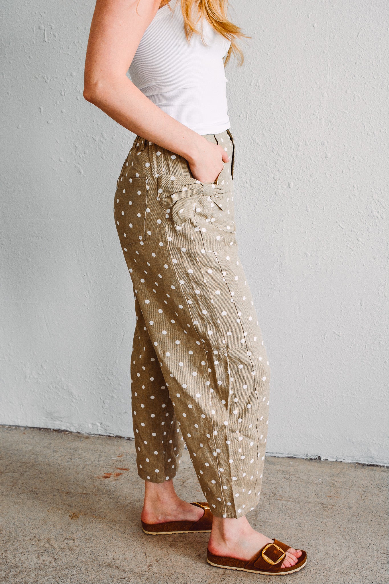 Bow Polka Dot Pants
