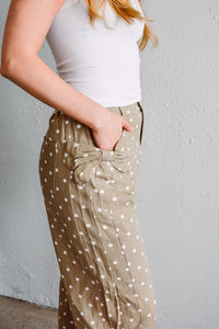 Bow Polka Dot Pants