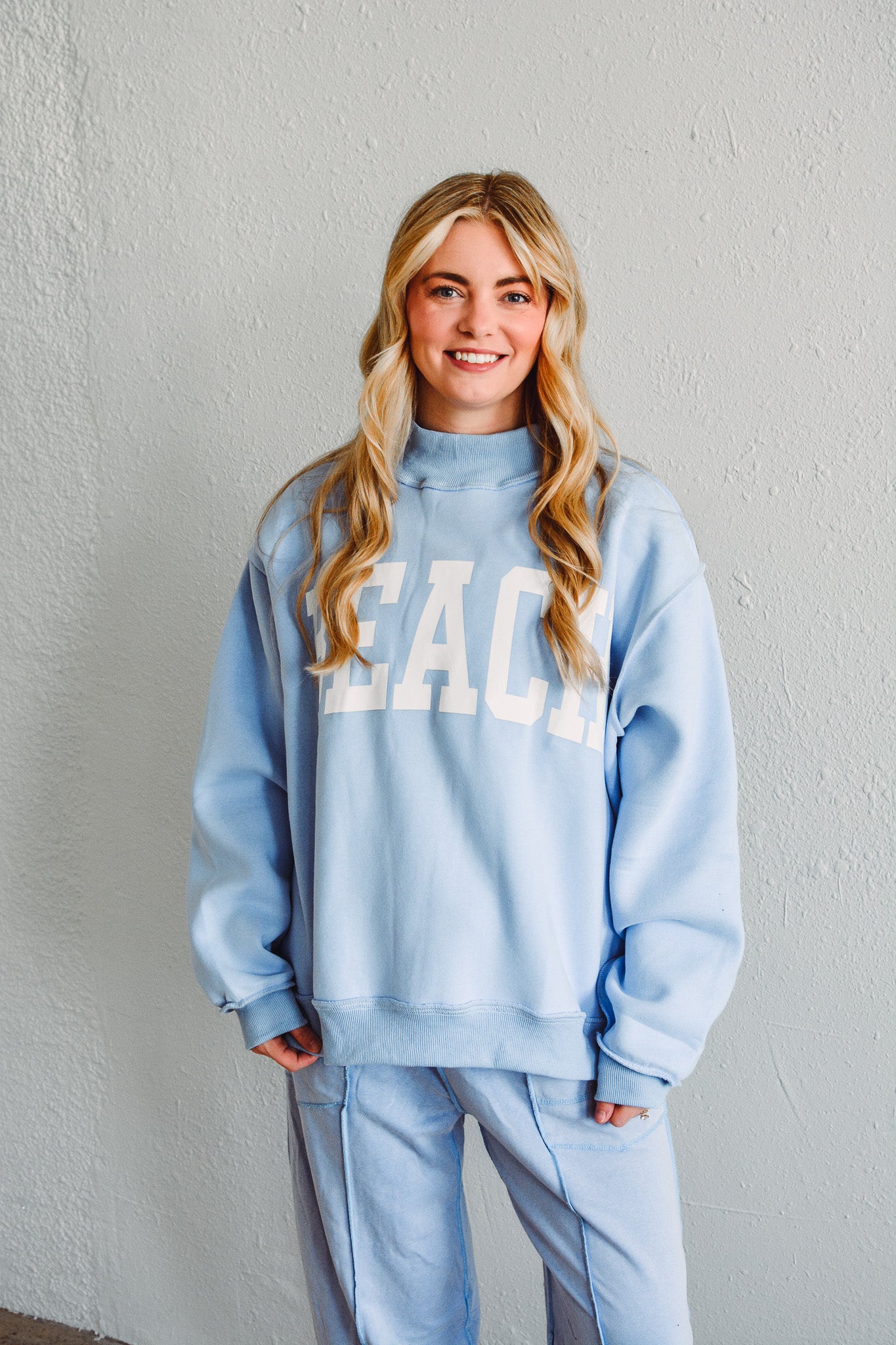 Beach Reversible Mock Neck