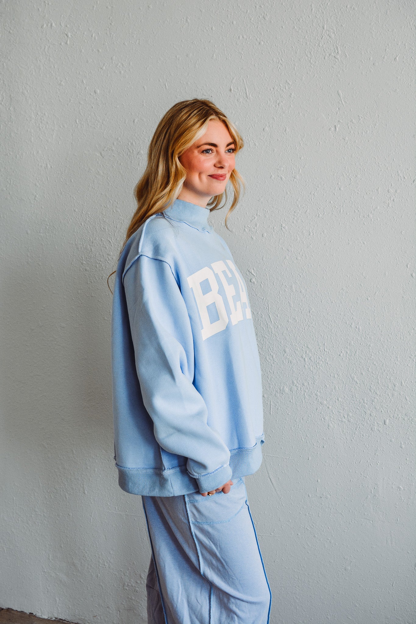 Beach Reversible Mock Neck