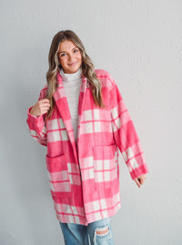 Pink Plaid Era Coat