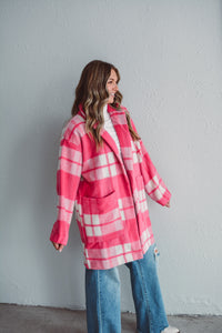 Pink Plaid Era Coat