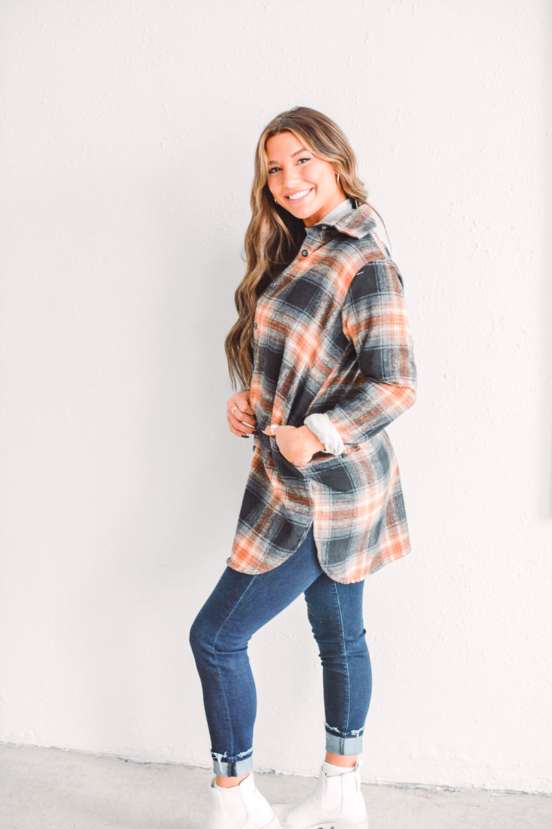 Oaklyn Charcoal Flannel