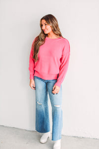 Roxy Hot Pink Sweater