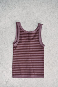 Espresso Striped Reversible Tank