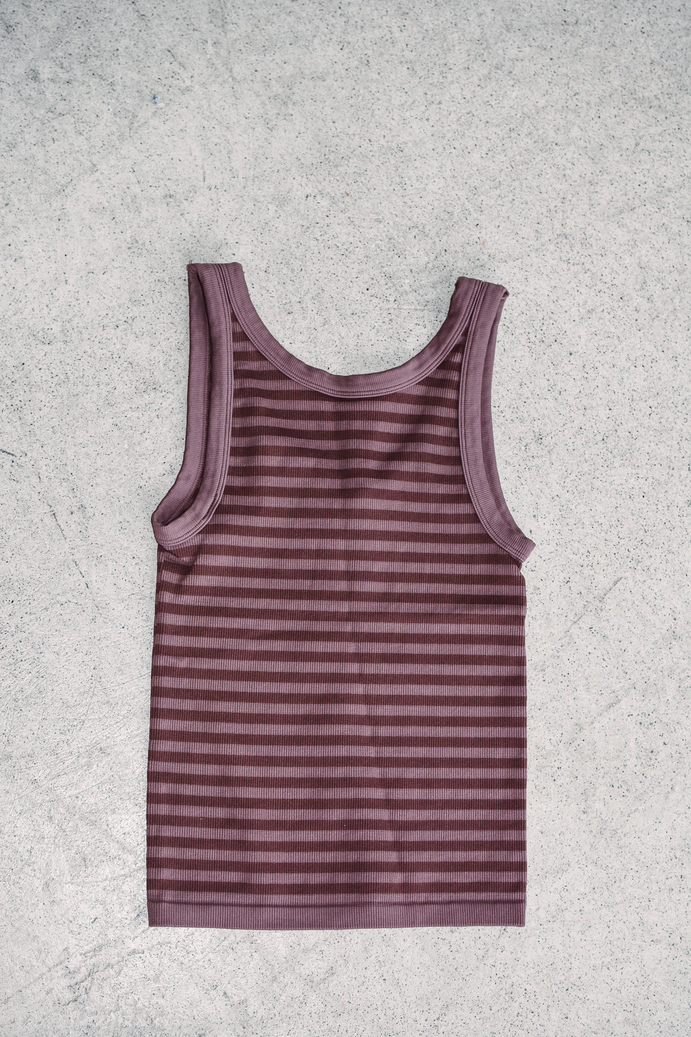 Espresso Striped Reversible Tank