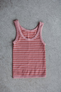 Dusty Rose Striped Reversible Tank